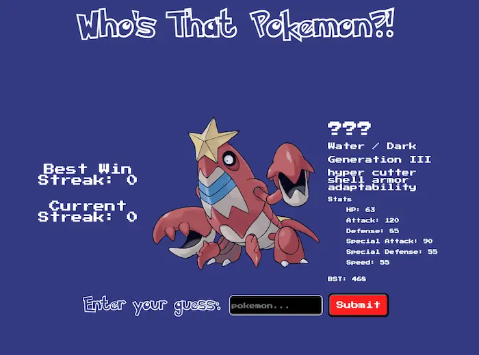 Who's That Pokemon?!