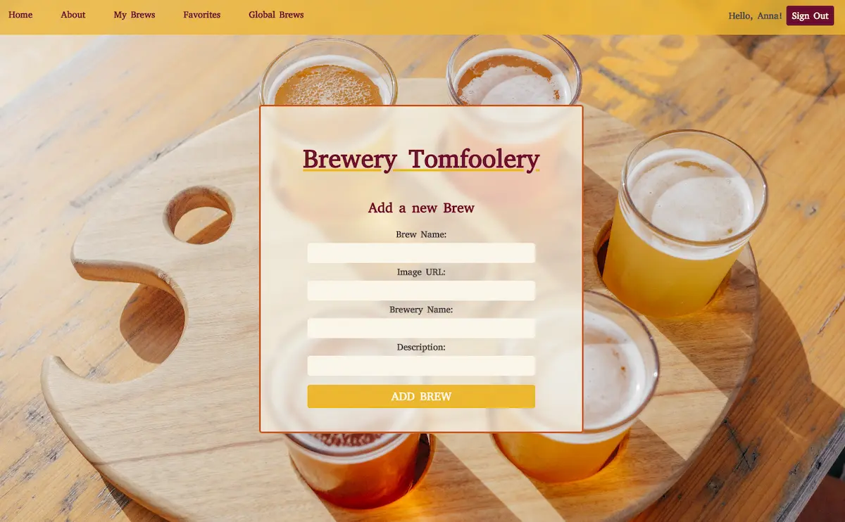 Brewery Tomfoolery
